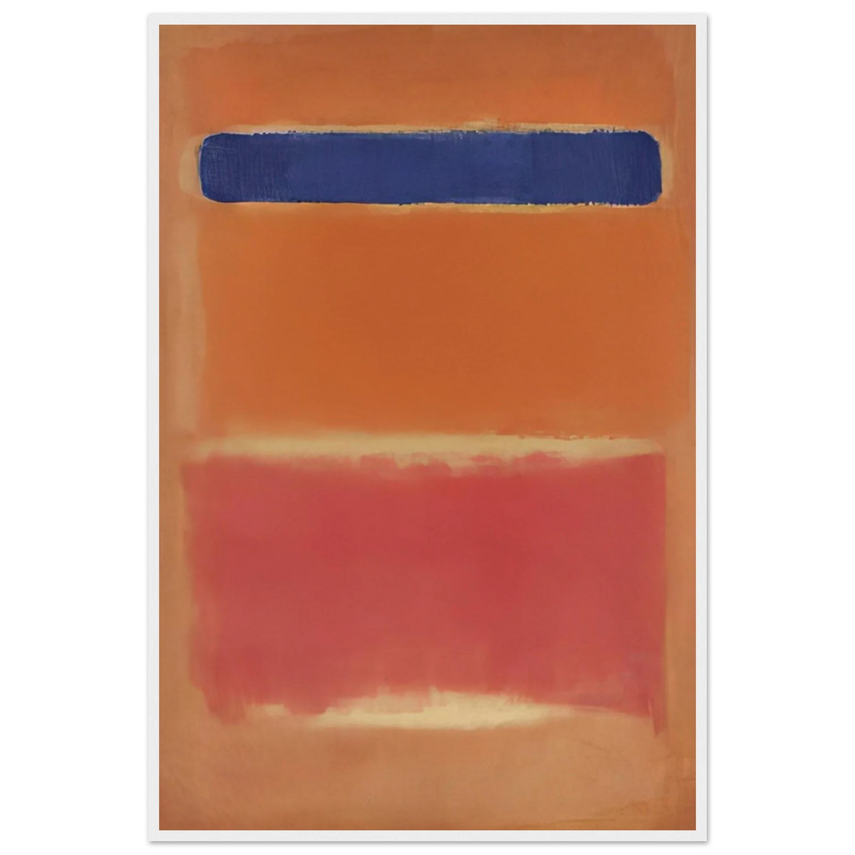 Blue Over Red - 1953 Framed Poster | Mark Rothko Framed Prints Wall Art | Rothko Prints