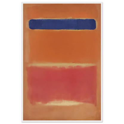 Blue Over Red - 1953 Framed Poster | Mark Rothko Framed Prints Wall Art | Rothko Prints