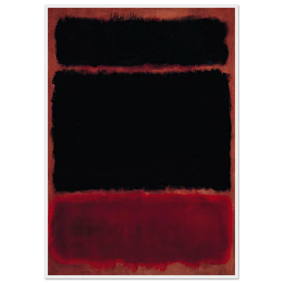 Black in Deep Red - 1957 Framed Poster | Mark Rothko Framed Prints Wall Art | Rothko Prints