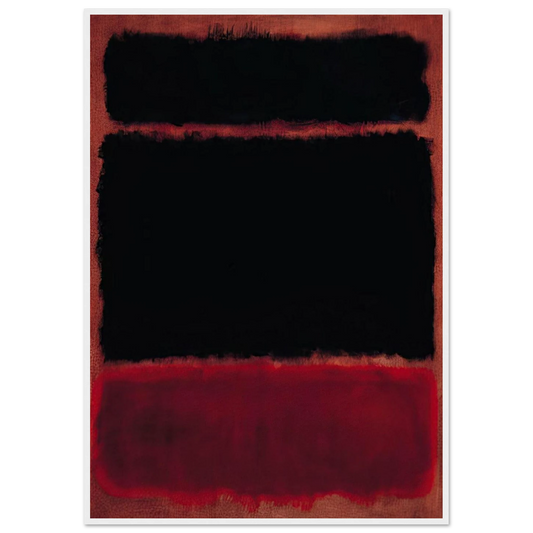 Black in Deep Red - 1957 Framed Poster | Mark Rothko Framed Prints Wall Art | Rothko Prints