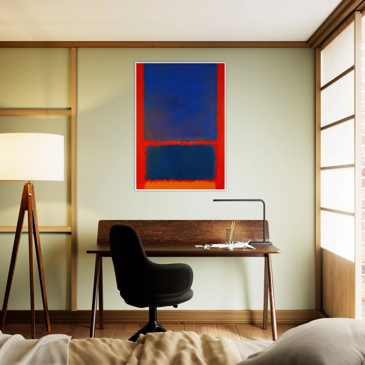 Blue, Orange, Red - 1961 Framed Poster | Mark Rothko Framed Prints Wall Art | Rothko Prints