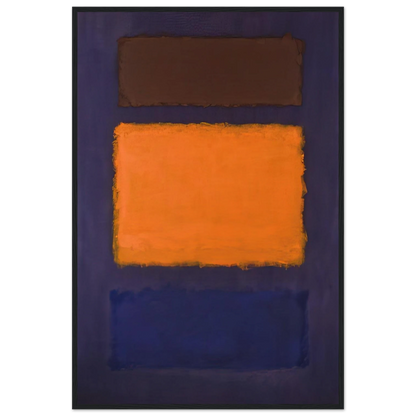 Brown, Orange, Blue on Maroon - c.1963  United States Framed Poster | Mark Rothko Framed Prints Wall Art | Rothko Prints