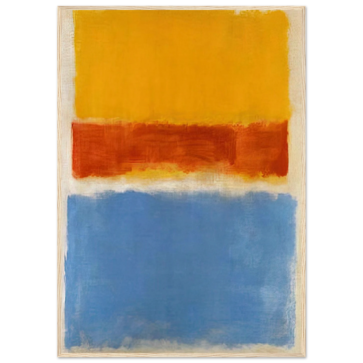 Untitled Yellow, Red and Blue - 1953 Framed Poster | Mark Rothko Framed Prints Wall Art | Rothko Prints