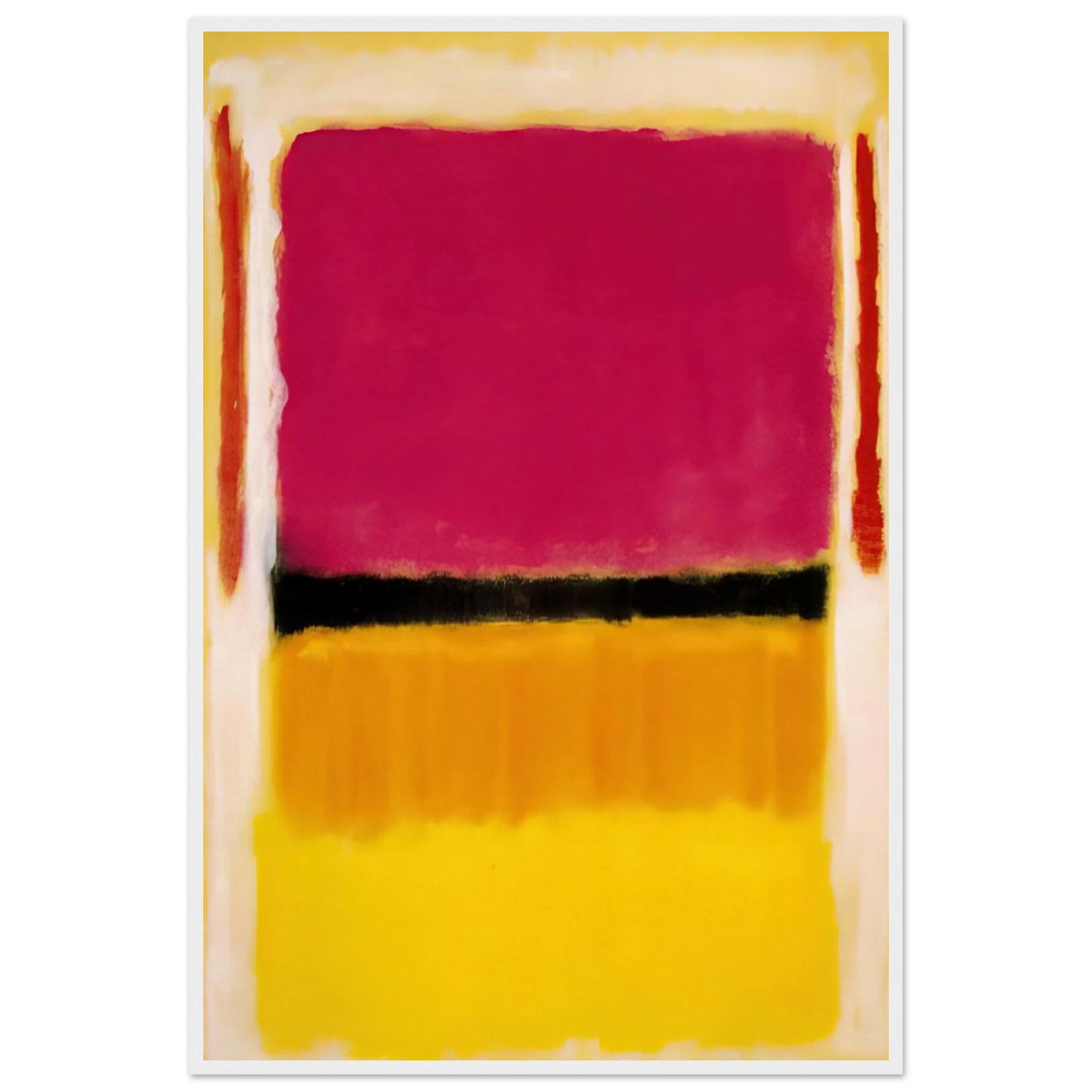 Violet, Black, Orange, Yellow on White and Red - 1949 Framed Poster | Mark Rothko Framed Prints Wall Art | Rothko Prints