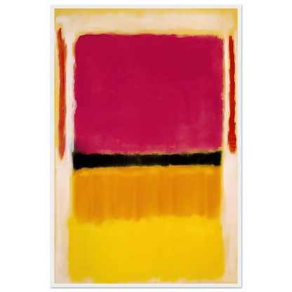 Violet, Black, Orange, Yellow on White and Red - 1949 Framed Poster | Mark Rothko Framed Prints Wall Art | Rothko Prints