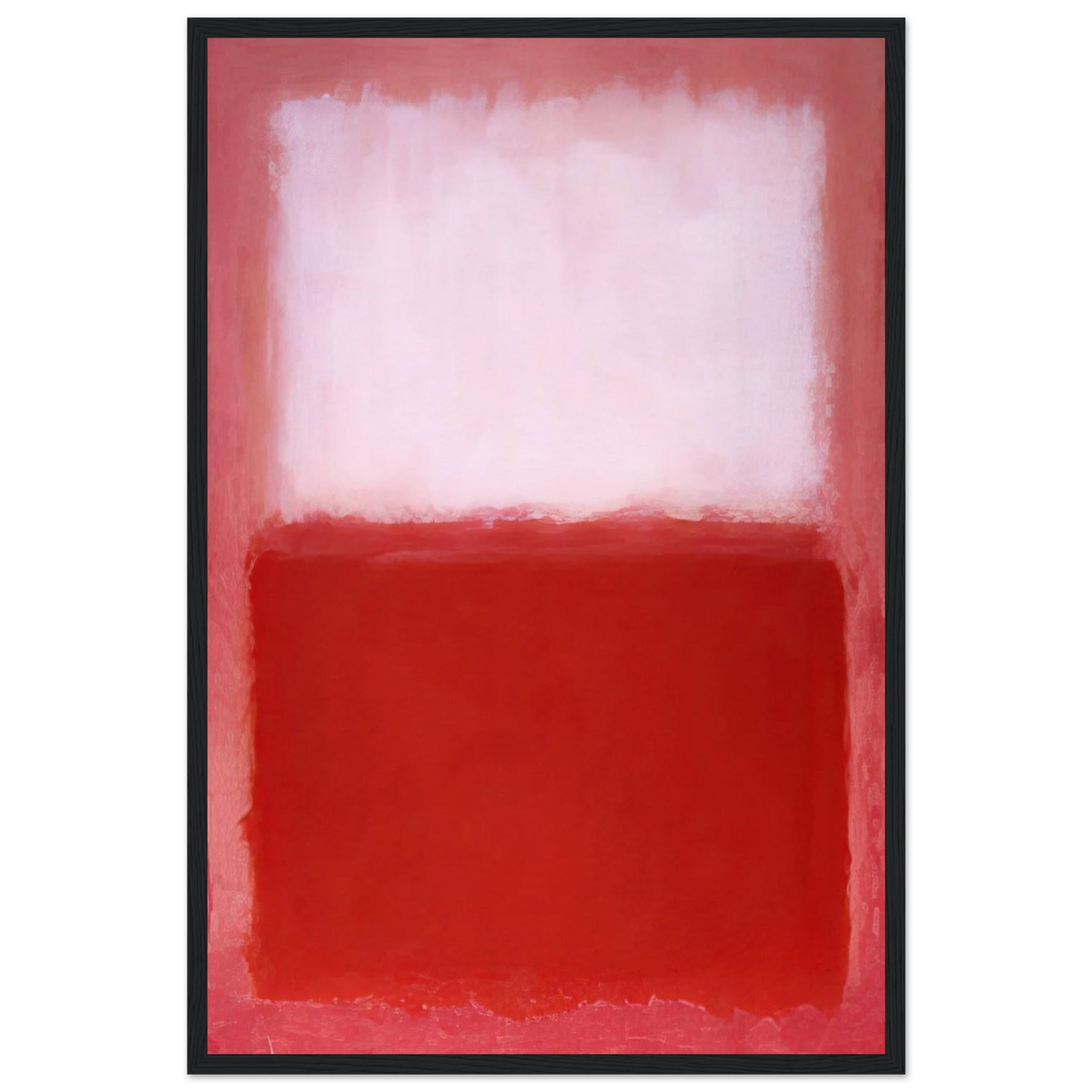 White Over Red - 1957 Framed Poster | Mark Rothko Framed Prints Wall Art | Rothko Prints