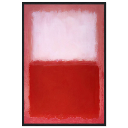 White Over Red - 1957 Framed Poster | Mark Rothko Framed Prints Wall Art | Rothko Prints