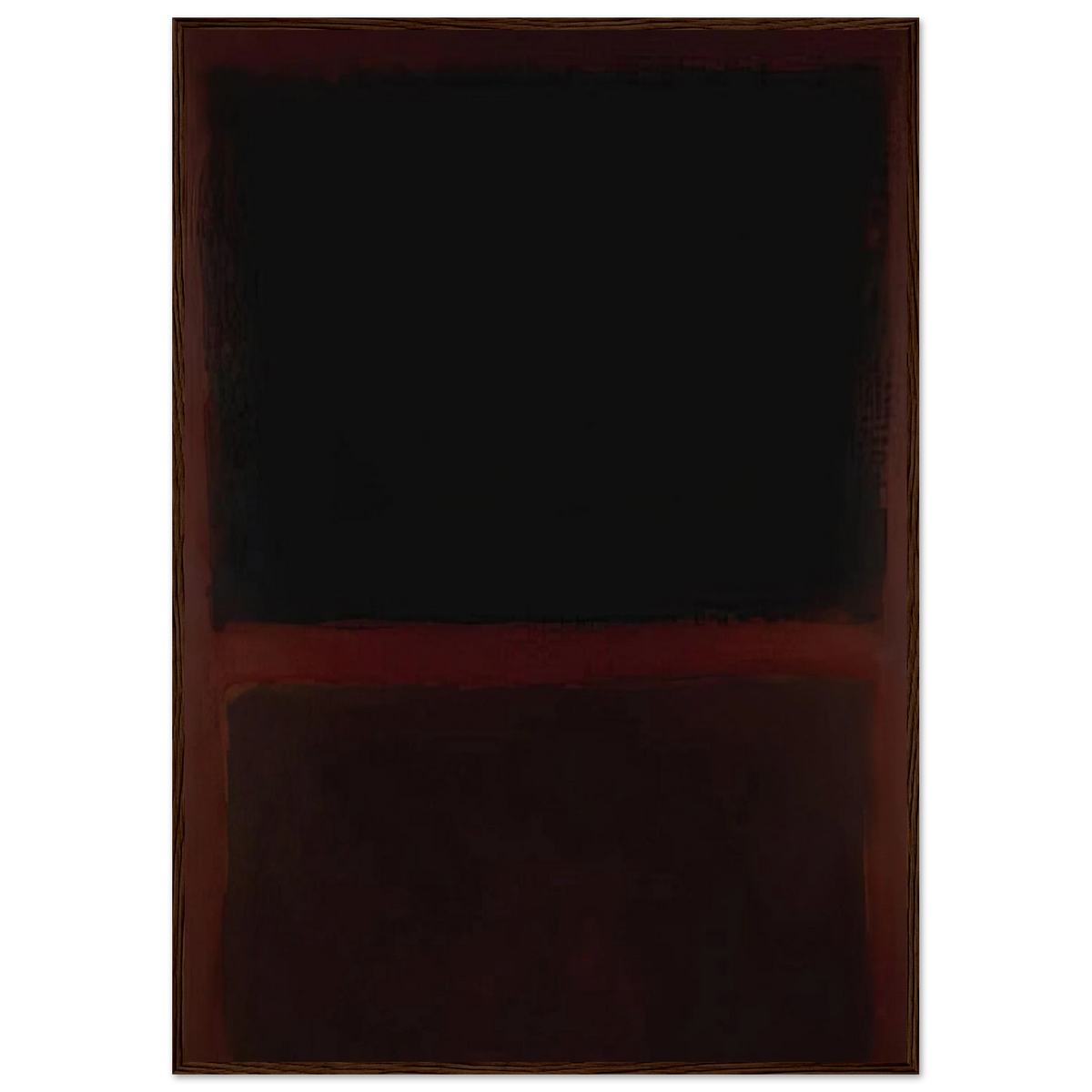 Black on Dark Sienna on Purple - 1960 Framed Poster | Mark Rothko Framed Prints Wall Art | Rothko Prints