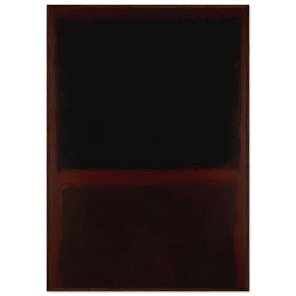 Black on Dark Sienna on Purple - 1960 Framed Poster | Mark Rothko Framed Prints Wall Art | Rothko Prints