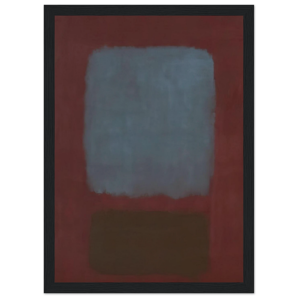 No. 37No. 19 Slate Blue and Brown on Plum - 1958 Framed Poster | Mark Rothko Framed Prints Wall Art | Rothko Prints