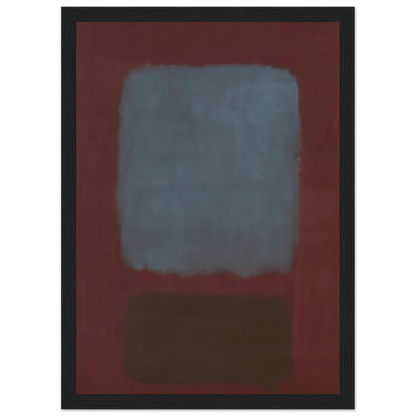 No. 37No. 19 Slate Blue and Brown on Plum - 1958 Framed Poster | Mark Rothko Framed Prints Wall Art | Rothko Prints