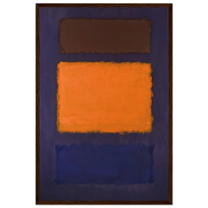 Brown, Orange, Blue on Maroon - c.1963  United States Framed Poster | Mark Rothko Framed Prints Wall Art | Rothko Prints