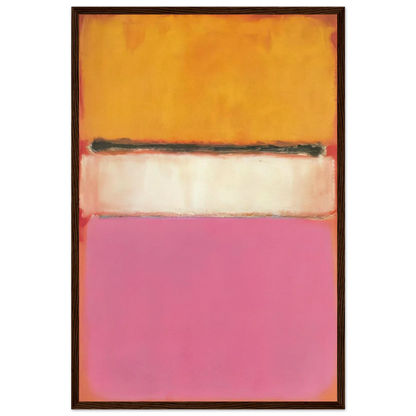White Center Yellow, Pink and Lavender on Rose - 1950 Framed Poster | Mark Rothko Framed Prints Wall Art | Rothko Prints