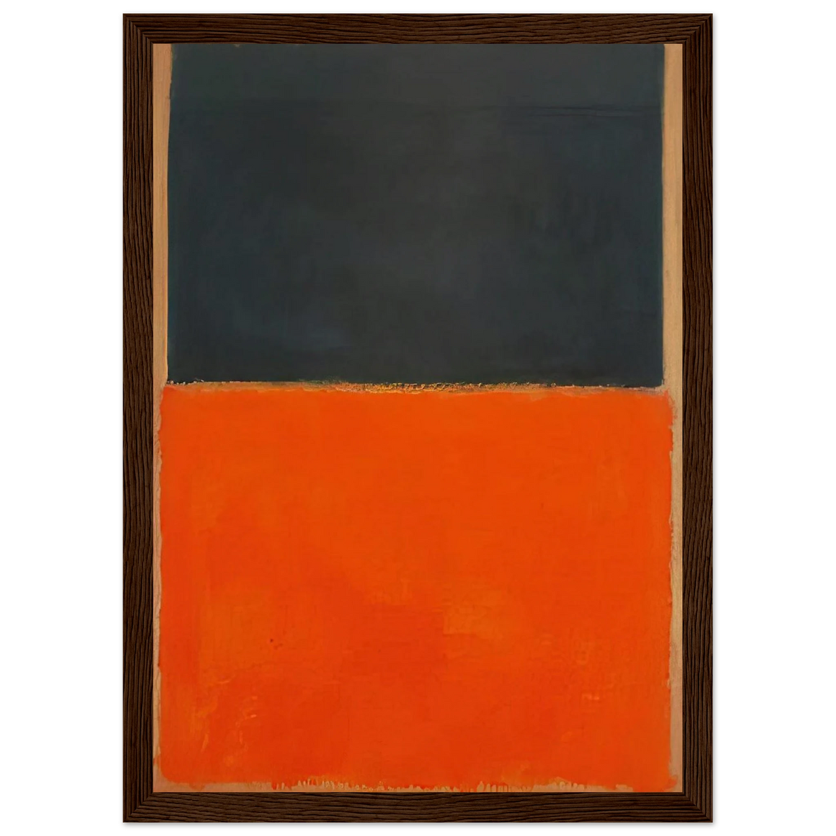 Green and Tangerine on Red - 1956 Framed Poster | Mark Rothko Framed Prints Wall Art | Rothko Prints
