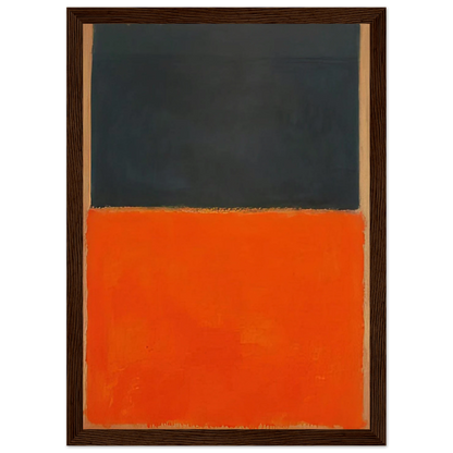 Green and Tangerine on Red - 1956 Framed Poster | Mark Rothko Framed Prints Wall Art | Rothko Prints
