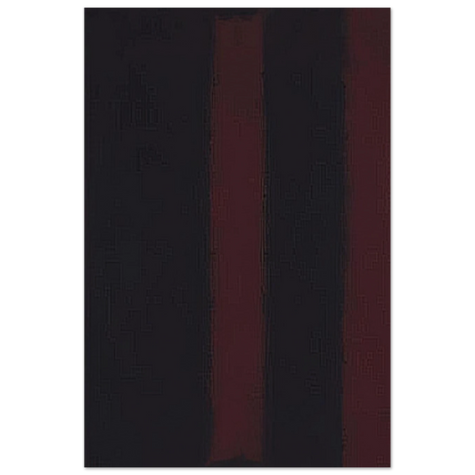 Black on Maroon - 1959 Poster | Mark Rothko Poster | Rothko Prints