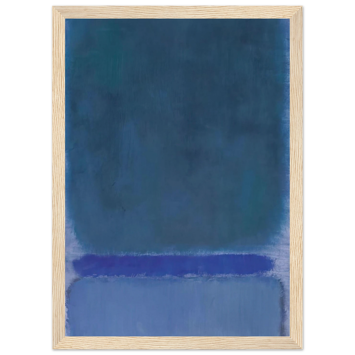 Untitled Green on Blue - 1968 Framed Poster | Mark Rothko Framed Prints Wall Art | Rothko Prints