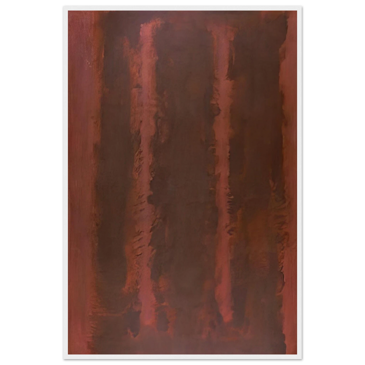 Black on Maroon - 1958 Framed Poster | Mark Rothko Framed Prints Wall Art | Rothko Prints