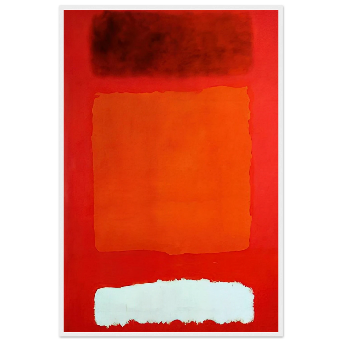 Red, White, and Brown - 1957 Framed Poster | Mark Rothko Framed Prints Wall Art | Rothko Prints