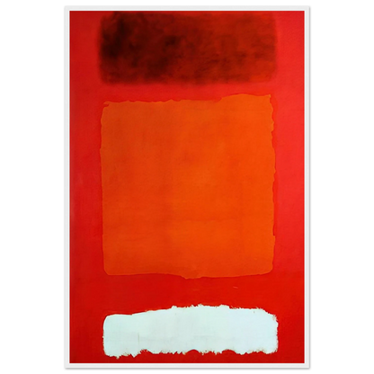 Red, White, and Brown - 1957 Framed Poster | Mark Rothko Framed Prints Wall Art | Rothko Prints