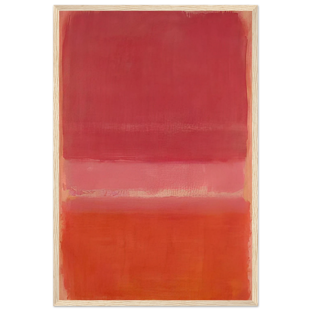 Untitled Red - 1956 Framed Poster | Mark Rothko Framed Prints Wall Art | Rothko Prints