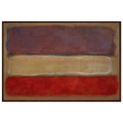Untitled Purple, White, and Red - 1953 Framed Poster | Mark Rothko Framed Prints Wall Art | Rothko Prints