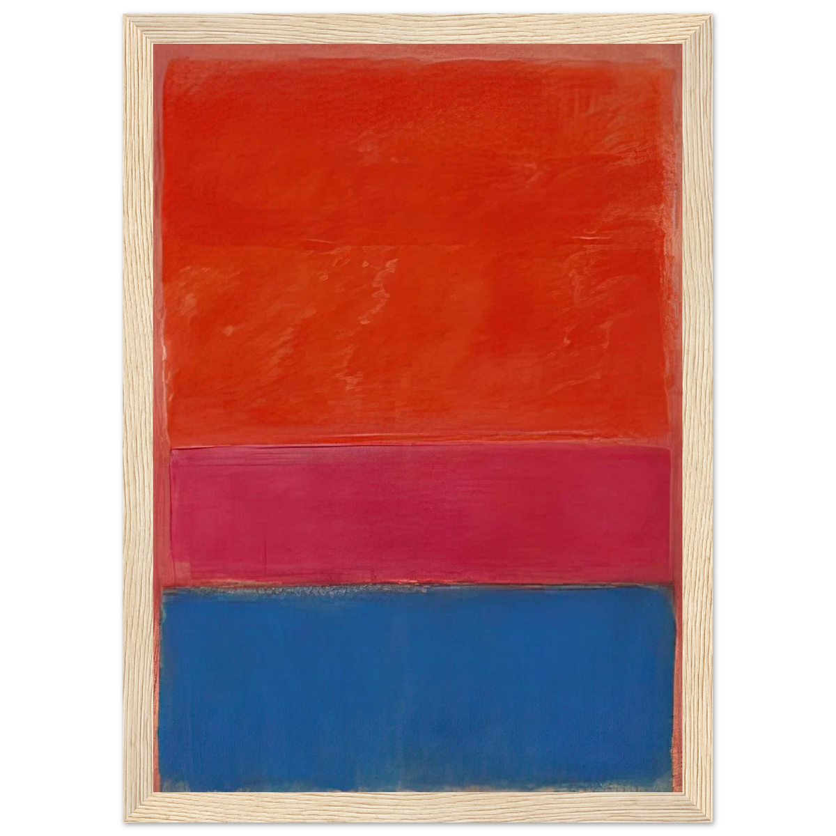 No. 1 Royal Red and Blue - 1954 Framed Poster | Mark Rothko Framed Prints Wall Art | Rothko Prints