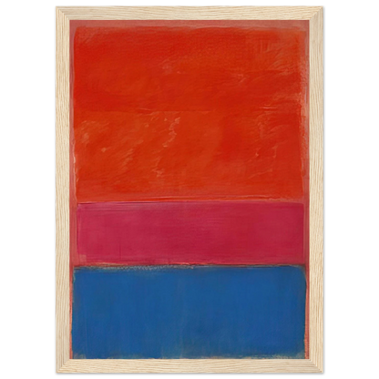 No. 1 Royal Red and Blue - 1954 Framed Poster | Mark Rothko Framed Prints Wall Art | Rothko Prints