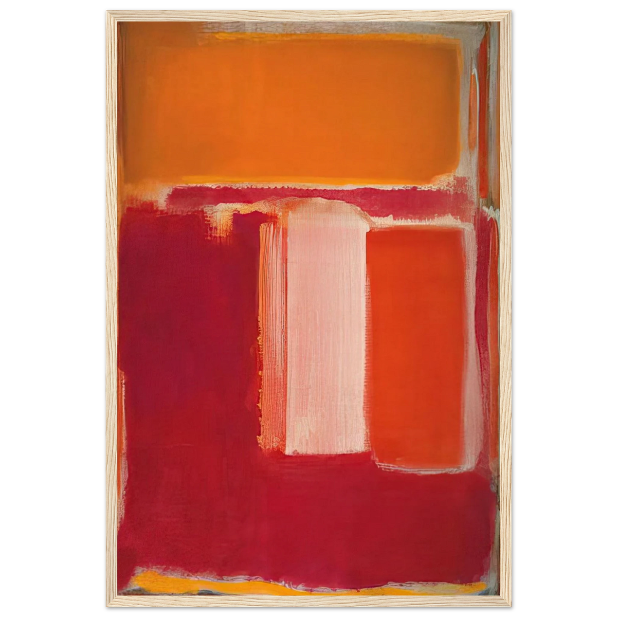 Yellow, Cherry, Orange - 1947 Framed Poster | Mark Rothko Framed Prints Wall Art | Rothko Prints