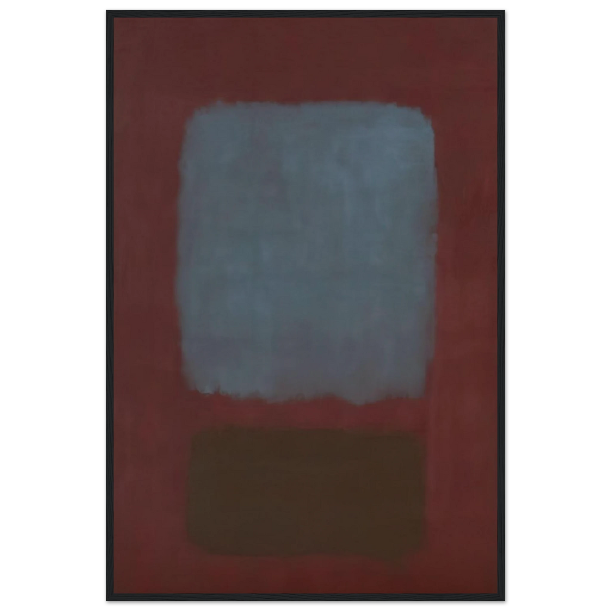 No. 37No. 19 Slate Blue and Brown on Plum - 1958 Framed Poster | Mark Rothko Framed Prints Wall Art | Rothko Prints