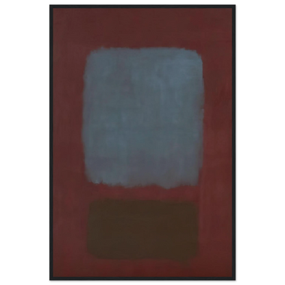 No. 37No. 19 Slate Blue and Brown on Plum - 1958 Framed Poster | Mark Rothko Framed Prints Wall Art | Rothko Prints