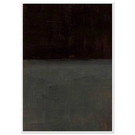 Untitled brown and gray - 1969 Framed Poster | Mark Rothko Framed Prints Wall Art | Rothko Prints