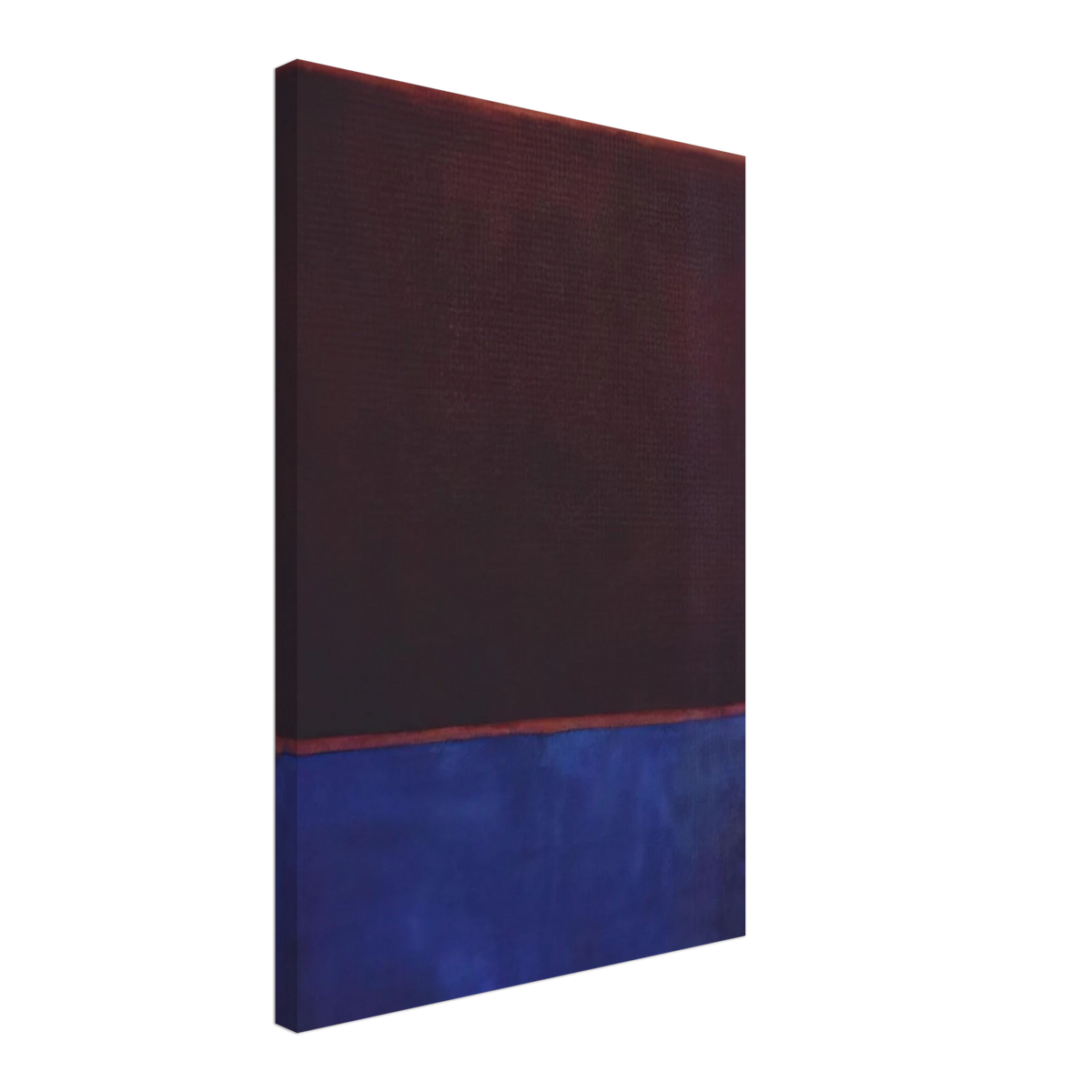 No. 3 Bright Blue, Brown, Dark Blue on Wine - 1962 Canvas | Mark Rothko Canvas | Rothko Prints