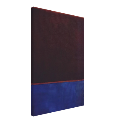 No. 3 Bright Blue, Brown, Dark Blue on Wine - 1962 Canvas | Mark Rothko Canvas | Rothko Prints