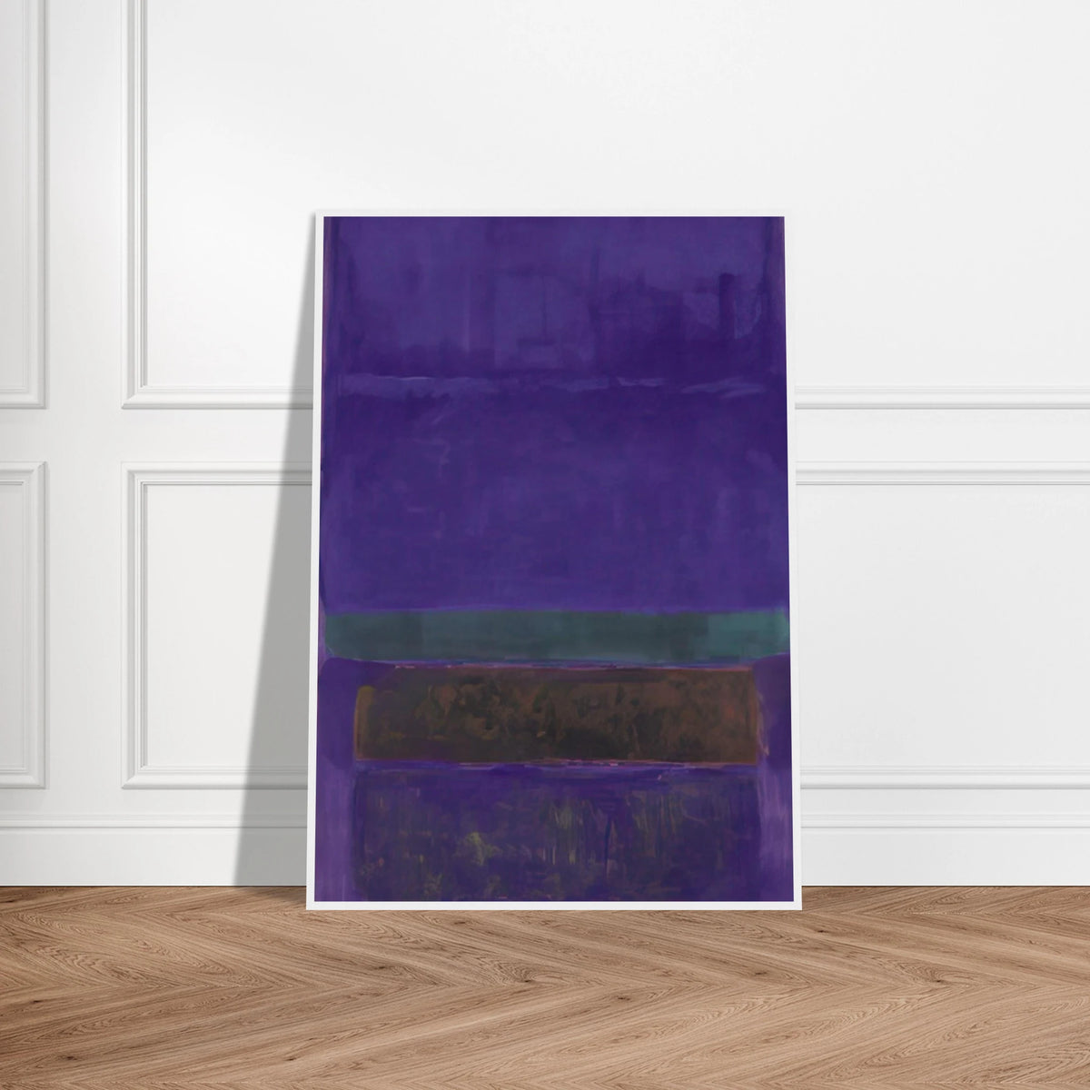 Untitled [Blue, Green, and Brown] - 1952 Framed Poster | Mark Rothko Framed Prints Wall Art | Rothko Prints