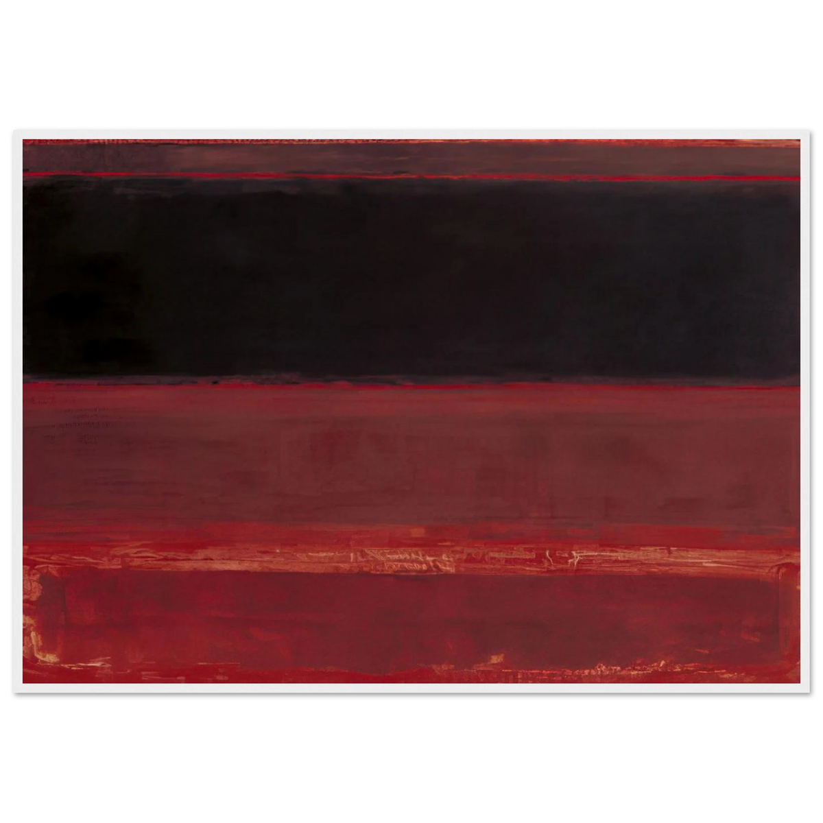 Four Darks in Red - 1958 Framed Poster | Mark Rothko Framed Prints Wall Art | Rothko Prints