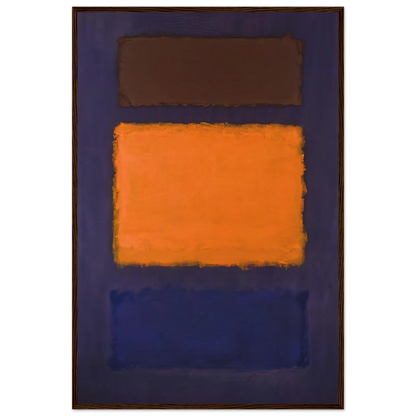 Brown, Orange, Blue on Maroon - c.1963  United States Framed Poster | Mark Rothko Framed Prints Wall Art | Rothko Prints