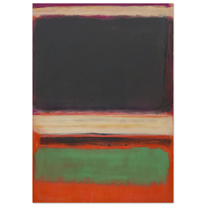 No.3No.13 Magenta, Black, Green on Orange - 1949 Poster | Mark Rothko Poster | Rothko Prints