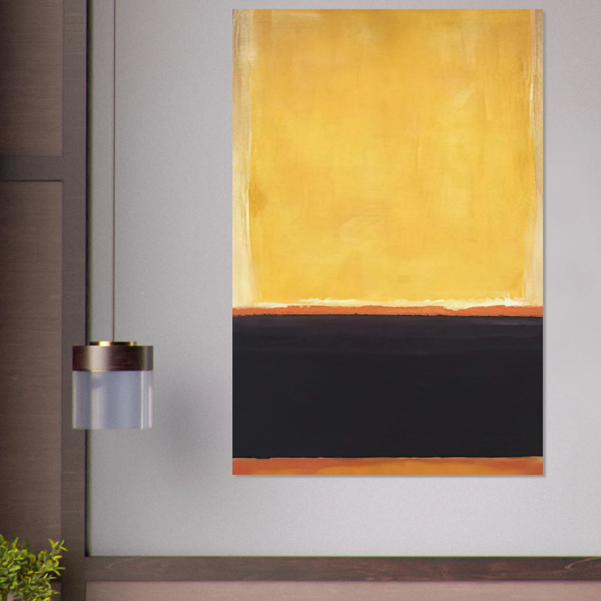 Yellow, Charcoal, Brown - 1953 Poster | Mark Rothko Poster | Rothko Prints