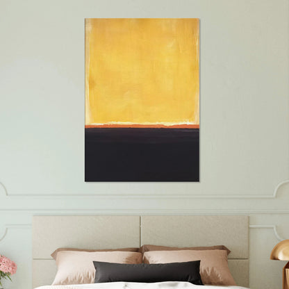 Yellow, Charcoal, Brown - 1953 Canvas | Mark Rothko Canvas | Rothko Prints