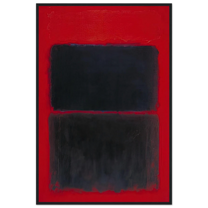 Light Red Over Black - 1957 Framed Poster | Mark Rothko Framed Prints Wall Art | Rothko Prints