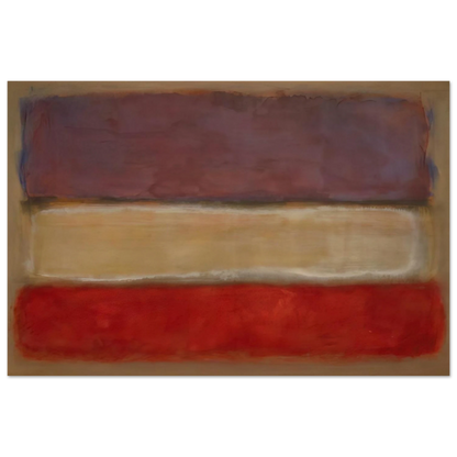 Untitled Purple, White, and Red - 1953 Poster | Mark Rothko Poster | Rothko Prints