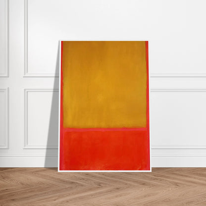 Ochre and Red on Red - 1954 Framed Poster | Mark Rothko Framed Prints Wall Art | Rothko Prints
