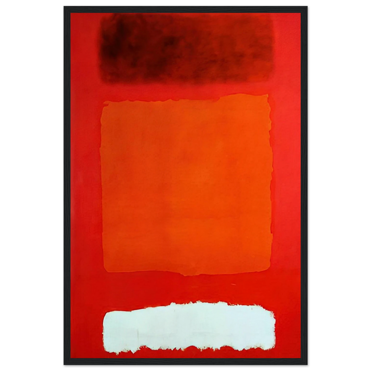 Red, White, and Brown - 1957 Framed Poster | Mark Rothko Framed Prints Wall Art | Rothko Prints