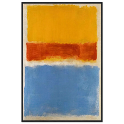 Untitled Yellow, Red and Blue - 1953 Framed Poster | Mark Rothko Framed Prints Wall Art | Rothko Prints