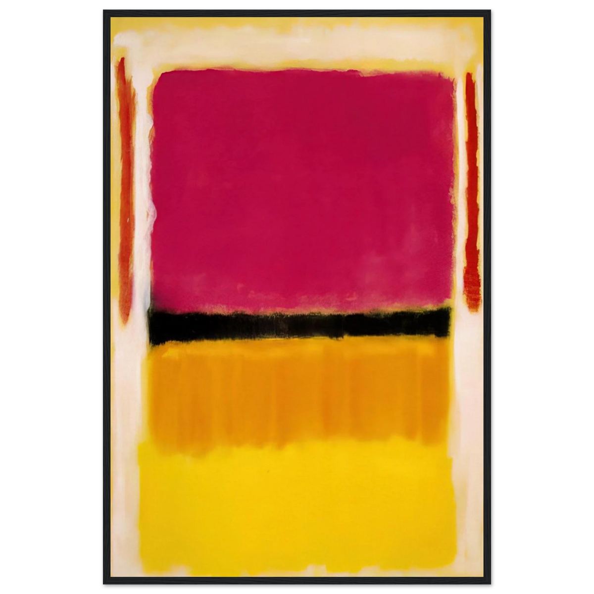 Violet, Black, Orange, Yellow on White and Red - 1949 Framed Poster | Mark Rothko Framed Prints Wall Art | Rothko Prints