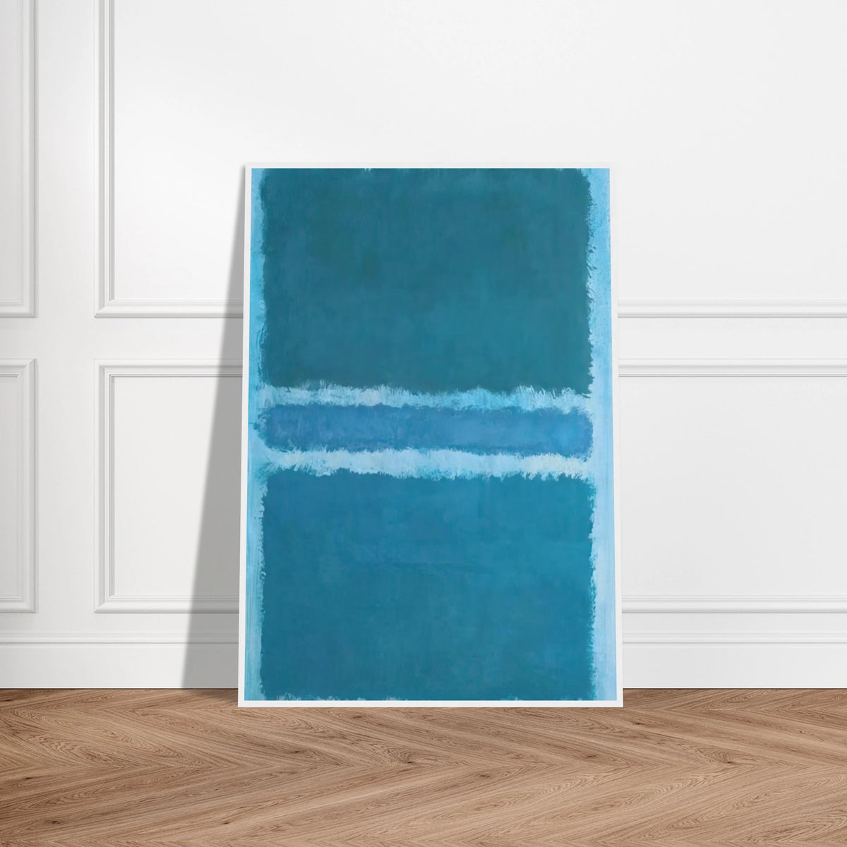 Untitled Blue Divided by Blue - 1966 Framed Poster | Mark Rothko Framed Prints Wall Art | Rothko Prints