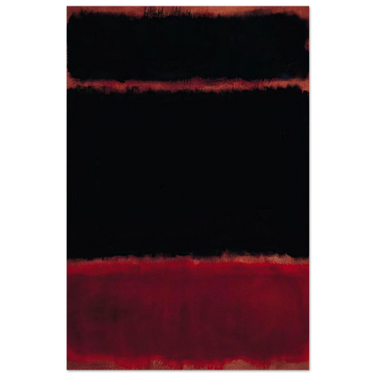 Black in Deep Red - 1957 Poster | Mark Rothko Poster | Rothko Prints