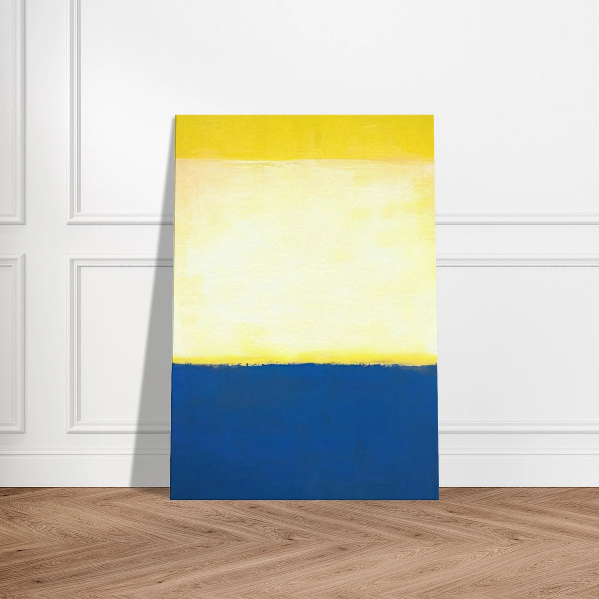 No. 6 Yellow, White, Blue Over Yellow on Gray - 1954 Canvas | Mark Rothko Canvas | Rothko Prints