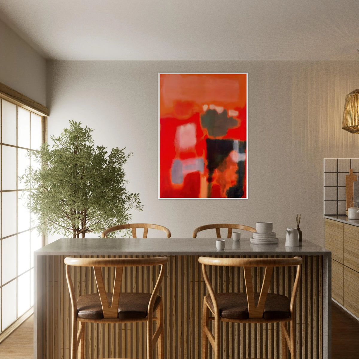 No.1 - 1949 Framed Poster | Mark Rothko Framed Prints Wall Art | Rothko Prints